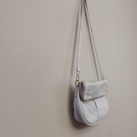 Whistles leather cream crossbody bag - Picture 2 of 13